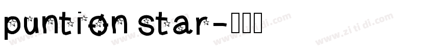 puntion star字体转换